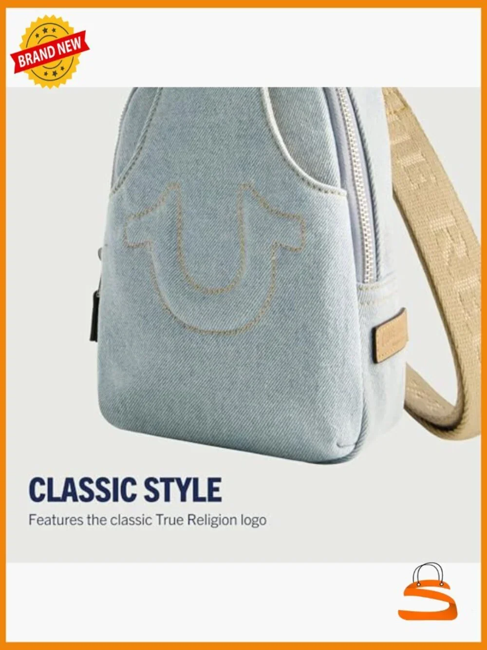 Sling Bag Small Travel Backpack Adjustable Crossbody Strap